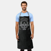 Personalisierte Vintage Flugzeugpilotenakademie Schürze (Getragen)