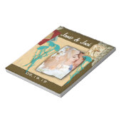 Personalisierte Vintage FotoCollage Notizblock (Rotiert)