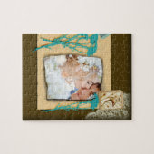 Personalisierte Vintage FotoCollage Puzzle (Horizontal)