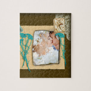 Personalisierte Vintage FotoCollage Puzzle