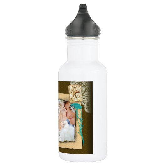 Personalisierte Vintage FotoCollage Trinkflasche (Rechts)
