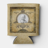 Personalisierte Vintage Fotovorlage 40. Geburtstag Dosenkühler (Vorderseite)