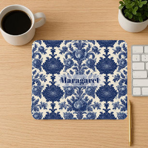 Personalisierte Vintage Französische Florale Toile Mousepad