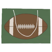 Personalisierte Vintage Fußballgeschenktasche Große Geschenktüte (Rückseite)