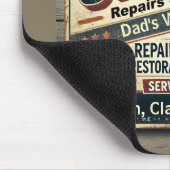 Personalisierte Vintage Garage Mousepad (Ecke)