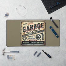 Personalisierte Vintage Garage
