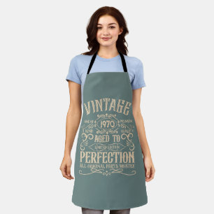 Personalisierte Vintage Geburtstagsfeier - Whisky- Schürze