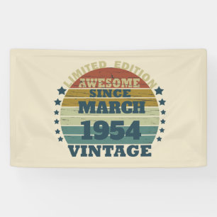Personalisierte Vintage Geburtstagsgeschenk Banner