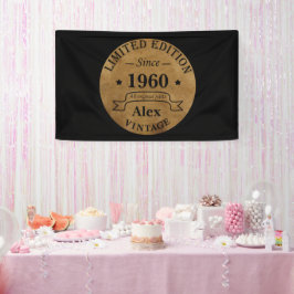 Personalisierte Vintage Geburtstagsgeschenke Banner