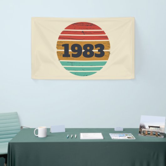 Personalisierte Vintage Geburtstagsgeschenke Banner (Messeveranstaltung)