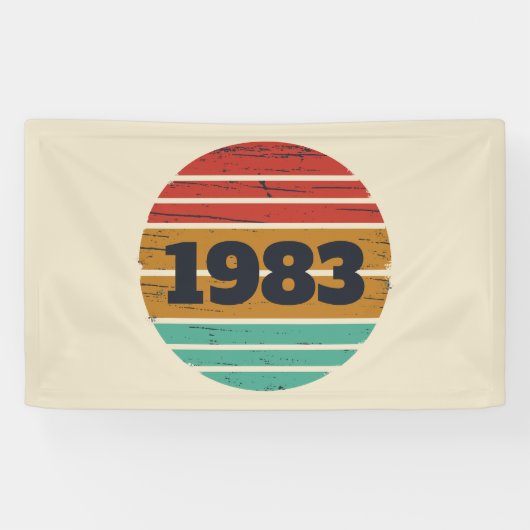 Personalisierte Vintage Geburtstagsgeschenke Banner (Horizontal)