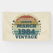 Personalisierte Vintage Geburtstagsgeschenke Banner (Horizontal)