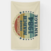Personalisierte Vintage Geburtstagsgeschenke Banner (Vertikal)