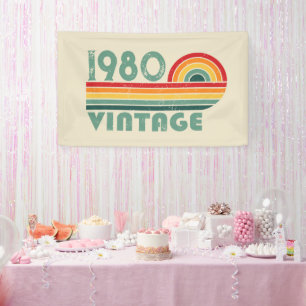 Personalisierte Vintage Geburtstagsgeschenke Banner