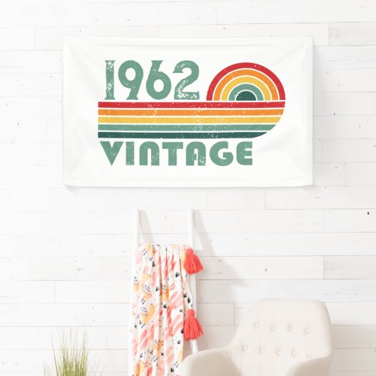 Personalisierte Vintage Geburtstagsgeschenke Banner (Insitu)