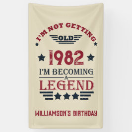 Personalisierte Vintage Geburtstagsgeschenke Banner