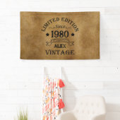 Personalisierte Vintage Geburtstagsgeschenke Banner (Insitu)