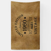Personalisierte Vintage Geburtstagsgeschenke Banner (Vertikal)