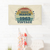 Personalisierte Vintage Geburtstagsgeschenke Banner (Insitu)