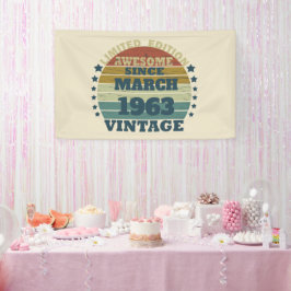 Personalisierte Vintage Geburtstagsgeschenke Banner