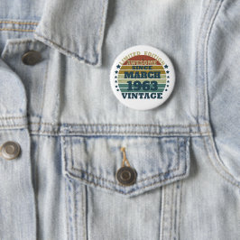 Personalisierte Vintage Geburtstagsgeschenke Button