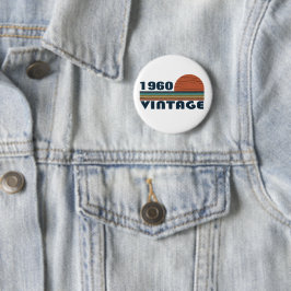 Personalisierte Vintage Geburtstagsgeschenke Button