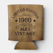 Personalisierte Vintage Geburtstagsgeschenke Dosenkühler (Rückseite)
