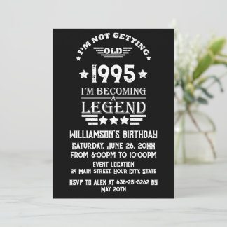Personalisierte Vintage Geburtstagsgeschenke Einladung