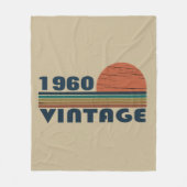 Personalisierte Vintage Geburtstagsgeschenke Fleecedecke (Vorderseite)