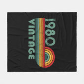 Personalisierte Vintage Geburtstagsgeschenke Fleecedecke (Vorderseite (Horizontal))
