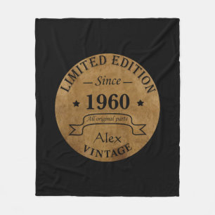 Personalisierte Vintage Geburtstagsgeschenke Fleecedecke