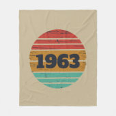 Personalisierte Vintage Geburtstagsgeschenke Fleecedecke (Vorderseite)