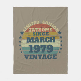 Personalisierte Vintage Geburtstagsgeschenke Fleecedecke