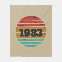 Personalisierte Vintage Geburtstagsgeschenke Fleecedecke