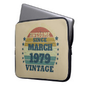 Personalisierte Vintage Geburtstagsgeschenke Laptopschutzhülle (Vorderseite Links)