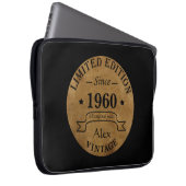 Personalisierte Vintage Geburtstagsgeschenke Laptopschutzhülle (Vorne Rechts)