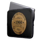 Personalisierte Vintage Geburtstagsgeschenke Laptopschutzhülle (Vorderseite Links)