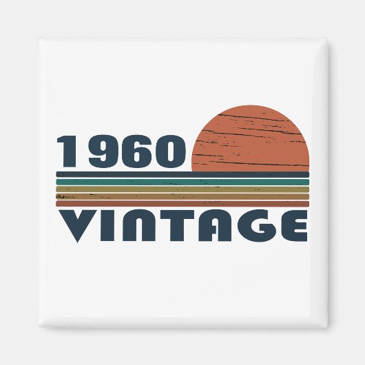 Personalisierte Vintage Geburtstagsgeschenke Magnet (Vorne)