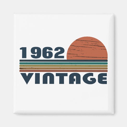 Personalisierte Vintage Geburtstagsgeschenke Magnet (Vorne)