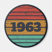 Personalisierte Vintage Geburtstagsgeschenke Magnet (Vorne)