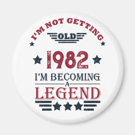 Personalisierte Vintage Geburtstagsgeschenke Magnet