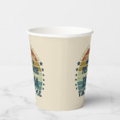 Personalisierte Vintage Geburtstagsgeschenke Pappbecher (Rechts)