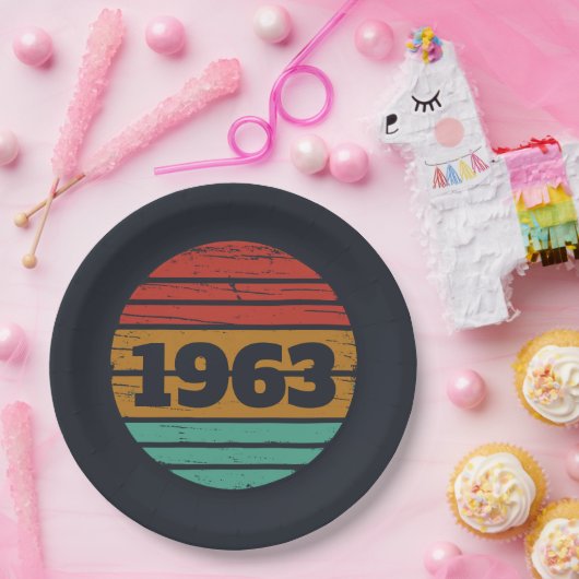 Personalisierte Vintage Geburtstagsgeschenke Pappteller (Party)