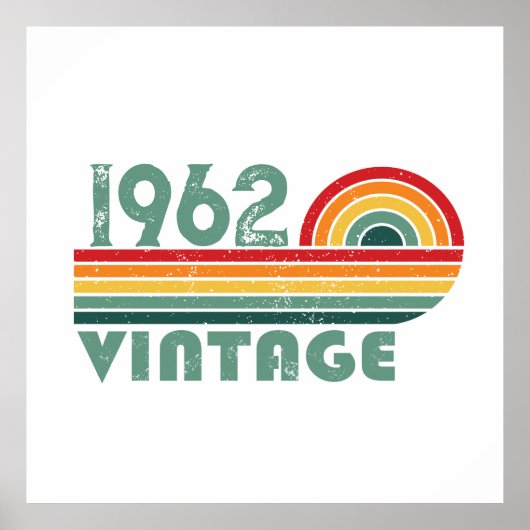 Personalisierte Vintage Geburtstagsgeschenke Poster (Vorne)