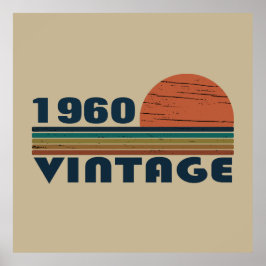 Personalisierte Vintage Geburtstagsgeschenke Poster