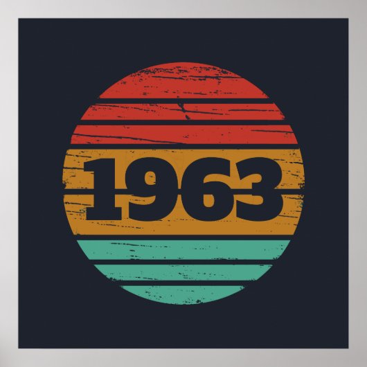 Personalisierte Vintage Geburtstagsgeschenke Poster (Vorne)