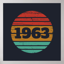 Personalisierte Vintage Geburtstagsgeschenke Poster