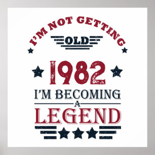 Personalisierte Vintage-Geburtstagsgeschenke Poster