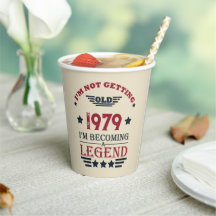 Personalisierte Vintage Geburtstagsgeschenke rot