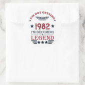 Personalisierte Vintage Geburtstagsgeschenke Runder Aufkleber (Tasche)